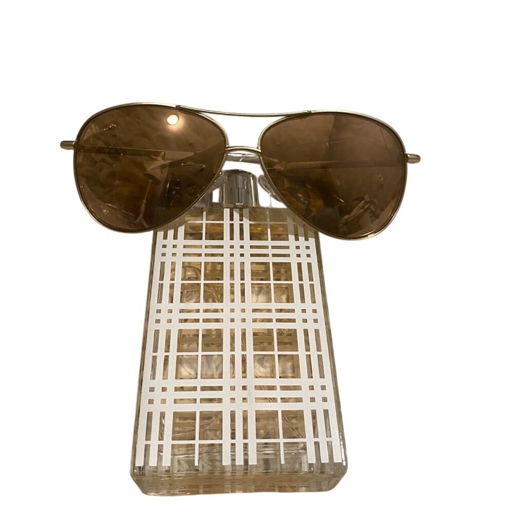 Joe’s Jeans Gold Aviator Classic Metal Frame Sunglasses NWT